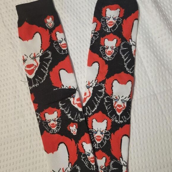 clown halloween adult socks new - Picture 2 of 2